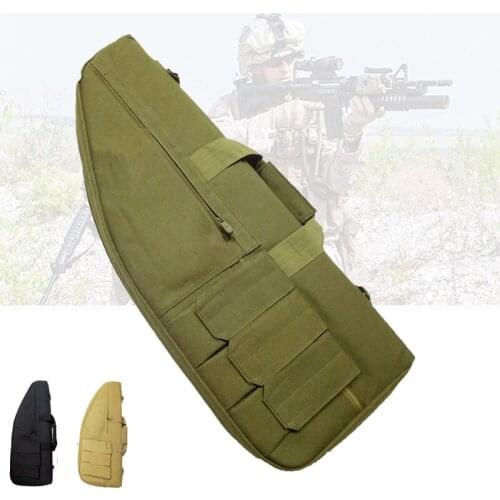 27.5 Inch Tactical Gun Bag Military Airsoft Shooting Rifle Carry Backpack for Outdoor Hunting War Game Activities Soft Guns Case