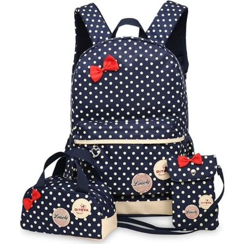 3 Pcs/Set New waterproof Girl School Bags For Teenagers backpack For Girls High Quality large capacity laptop backpack femminile