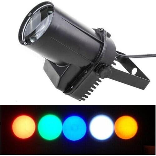 5W Mini LED Pinspot AC90-240V Spotlights Stage Light Effect Single Color Beam Lamp for Discos Shop Bar Club Party Blind Corner