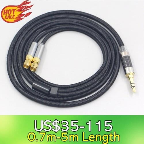 6.5mm XLR 4.4mm Super Soft Headphone Nylon OFC Cable For HiFiMan HE400 HE5 HE6 HE300 HE4 HE500 HE6 Earphone headset LN007546