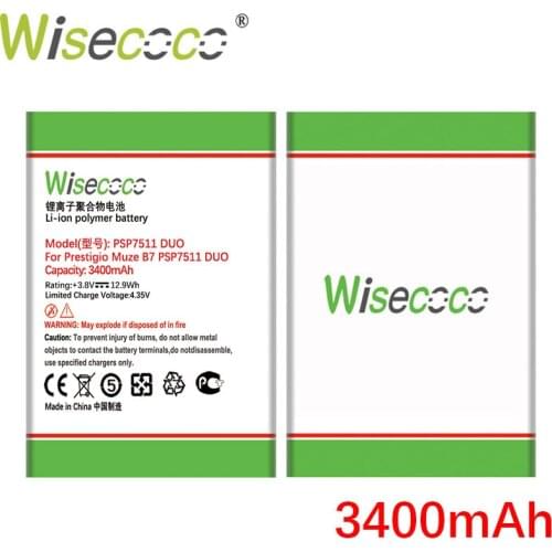 WISECOCO Battery For Prestigio Muze B7 PSP7511DUO PSP7511 Phone In Stock Latest Production High Quality Battery+Tracking Number
