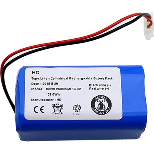 Top Deals Rechargeable for Ilife Ecovacs Battery 14.8V 2600Mah Robotic Vacuum Cleaner Accessories Parts for Chuwi Ilife A4 A4S A