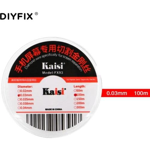 DIYFIX 0.03mm Diamond Wire Specifically For Screen Separation Cutting Line For Samsung iPhone Huawei Xiaomi Repair Tool