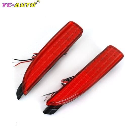 1 Pair Car Red Rear Bumper Reflector Brake Light For Mazda 5 CR19 2005 2006 2007 2008 2009 2010 Tail Brake Stop Driving Lamp