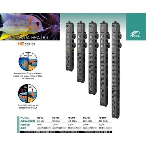 Safety electronic energy saving heater for aquarium digital display auto cut off power explosion-proof submersible heater free