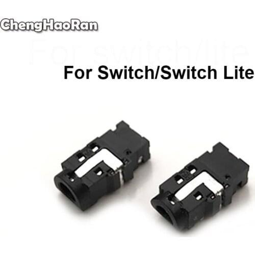ChengHaoRan 2pcs Earphone Socket Interface Headset Headphone Jack Plug Port Part for Nintendo Switch Lite NS Joy-Con Console
