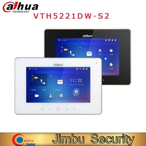 Dahua original VTH5221DW-S2 Wi-Fi Indoor Monitor 6ch wired alarm integration, 6ch wireless alarm integration Record & Snapshot