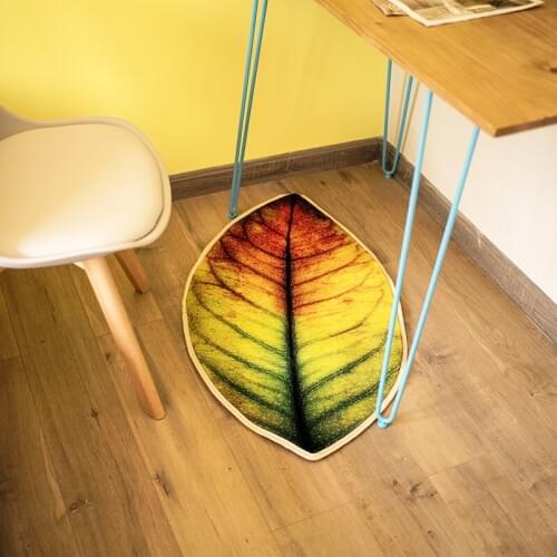 Hot Creative Tree Leaf Floor Mat Bathroom Baby Crawling Antiskid Living Room Bedside Outdoor Carpet