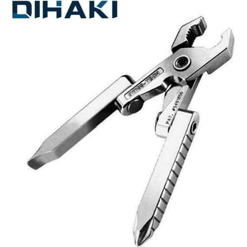 1pc Multitools Plier Outdoor Mini Portable Folding Pocket Plier Clamp Keychain Hiking Camping Repair Tool Muilti-functional