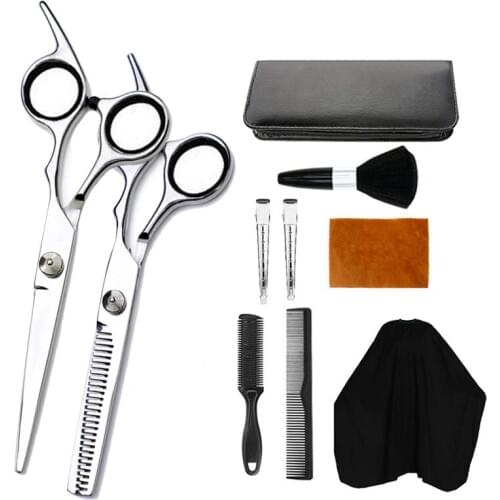 2019 10PCS Professional Hair Cutting Kit Barbers Tools Set for Men Women Adults Kids Salon Hairdressing