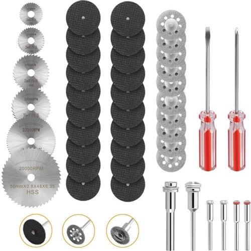 36 pieces of cutting disc set, electric grinder crane grinder accessories combination grinding, polishing and cutting