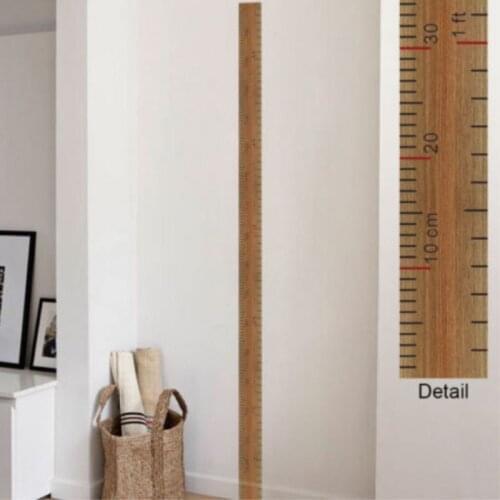 Wall Paper Removable Growth Chart Kids Height Measure Living Room Wall Decal Decor Sticker New