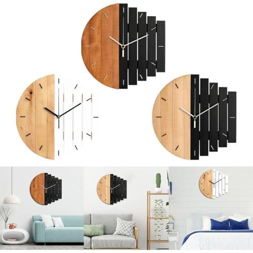 Vintage Style Wall Clock Futuristic Silent Quartz Office Hotel Cafe Decor