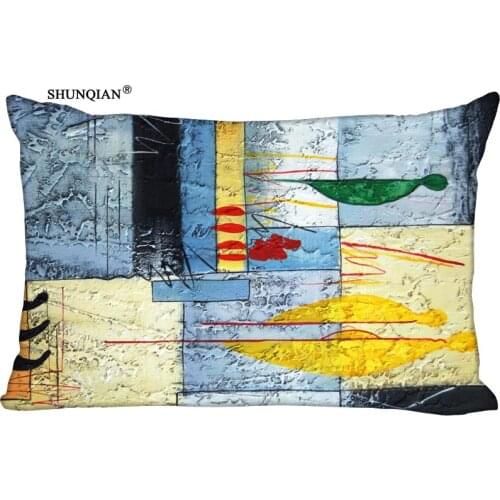 Custom painting Printed Pillowcase Two Sides Home Living room cushion Rectangular Silk Pillowcase More size