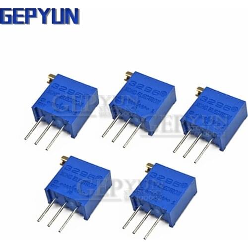 10pcs 3296 3296X resistanceohm gepyun Trimpot Trimmer Potentiometer 1K 2K 5K 10K 20K 50K 100K 200K 500K 1M ohm 100R 200R 500R