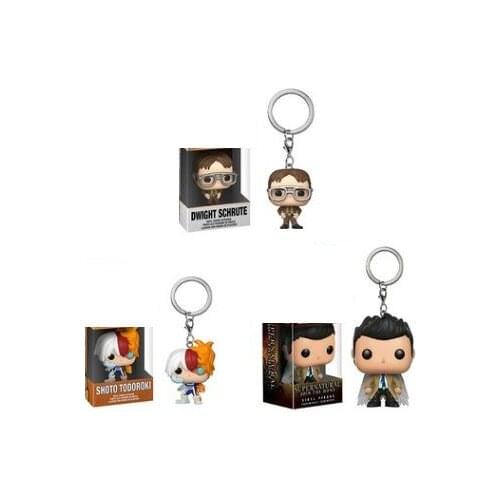 Shoto Todoroki Office Dwight. Shute Castel with wing jelly keychain Present Birthday Gifts