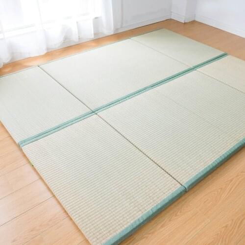 Japan Style Foldable Tatami Mat Natural Rushes Mattress Living Room Bedroom Furniture Summer Sleeping Mattress