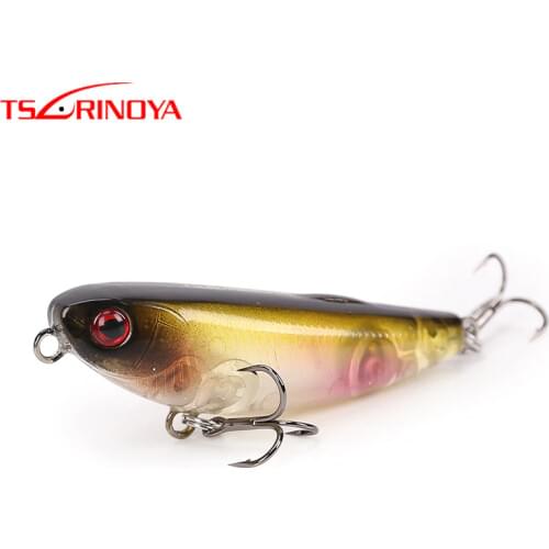 TSURINOYA DW62 50F Floating Pencil Fishing Lure 50mm 5g Top Water Quality Hard Bait Trout Mninnow Crankbait Fishing Bait Wobbler