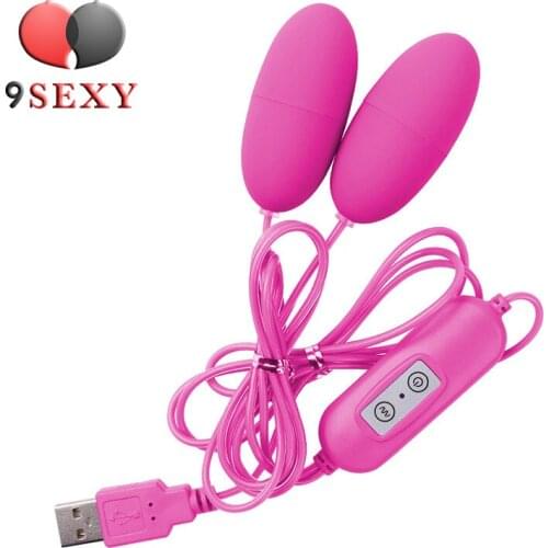 USB Double Vibrating Eggs 10 Frequency Multispeed G Spot Vibrator Single/Double Sex Toys for Women Adult Products Waterproof