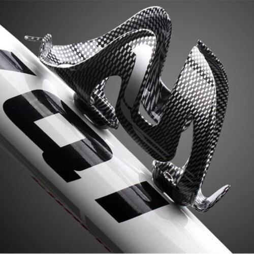 Bicycle Bottle Cage Bicycle Cycling Carbon Fibre Mountain Road Bike Water Bottle Holder Cages Textured Double Wing Cup Holder
