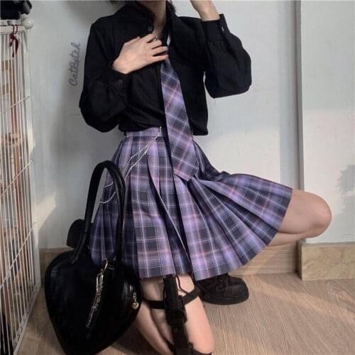 Summer Women Skirts 2021 High-waisted skirt Korean Style Pleated Skirts for Girls Cute Sweet Ladies Plaid y2k Mini Skirt Women