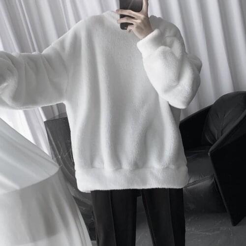 Timis Li Women Solid Color Oversize Hoodie Harajuku Plus Velvet Winter Basic Sweatshirt Casual Long Sleeve Hooded Tops HoodI