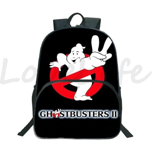 Movie Ghostbusters Backpack School Bag Kids Cartoon Bookbags Nylon Bagpack Schoolbag For Boys girls Teenagers Knapsack gifts