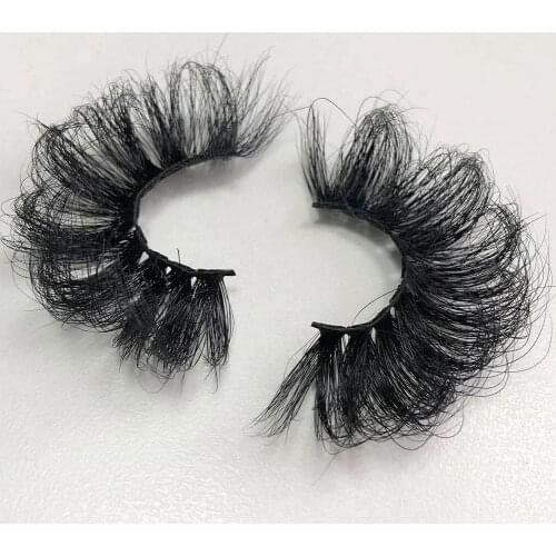 1 Pair 25mm Fluffy Mink Eyelashes Fluffy 3d Mink Lashes Makeup Dramatic Long Natural Eyelashes Wholesale Eyelash Extension