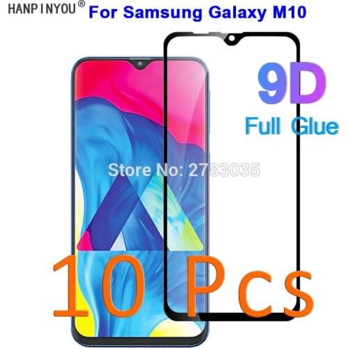 10 Pcs/Lot For Samsung Galaxy M10 M105 M105F 6.22" 5D 6D 9D Full Glue Cover Toughened Tempered Glass Film Screen Protector Guard
