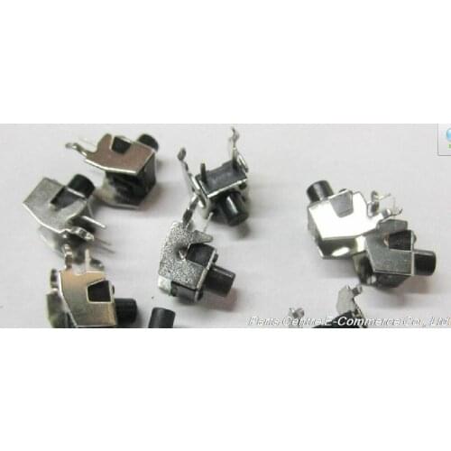 100 pcs 6*6*7mm 6x6x7mm bracket Micro Switch / Tact Switch / key switch , Free shipping