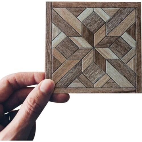 20Pcs/Lot 3D Europe Style Tile Wall Sticker Kitchen Bathroom Toilet Tiles Waist Line Art Mural Floor Diagonal Wall Decals