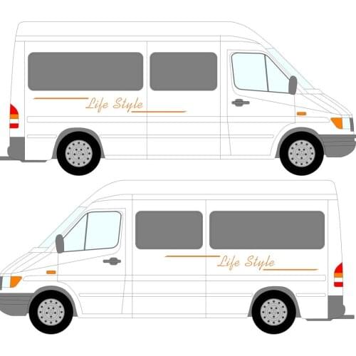 2x LifeStyle Graphics (one for each side) Camper Van Graphics Motor Home Truck Vinyl Graphics Kit Decals Car Stickers