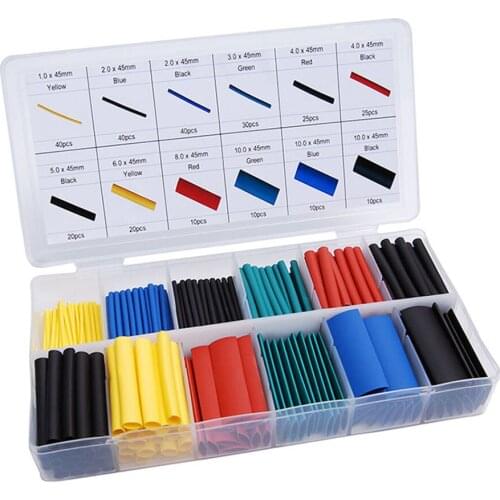 328pcs Heat Shrink Tube Assorted Insulation Shrinkable Tube 2:1 Wire Cable Sleeve Kit HY99