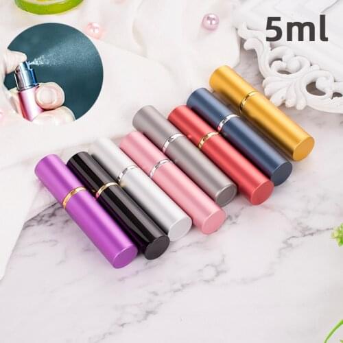 5ML 10ML High Quality Refillable Mini Perfume Atomizer Spray Bottle Empty Glass Perfume Bottle Aluminum Spray Atoizers