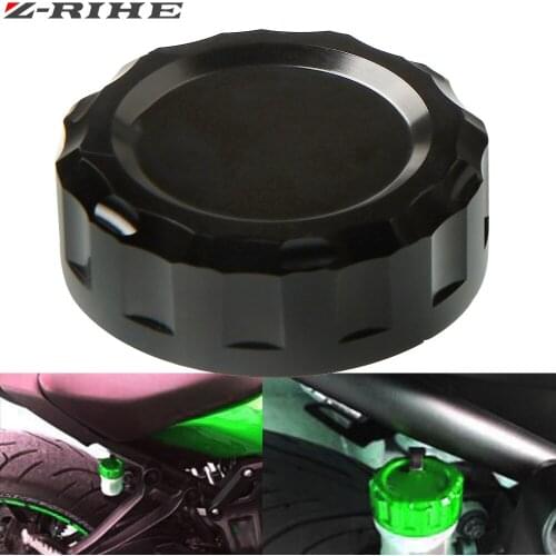 6 Colors Cylinder Reservoir Cover CNC billet Aluminum Rear Brake Fluid Reservoir Cap FOR KAWASAKI Z750 Z750R 2007 2008-2014