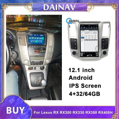 Vertical Screen Android Car GPS Navigation For Lexus 2006 RX400h Car Multimedia DVD Player Auto Radio Tape Recorder