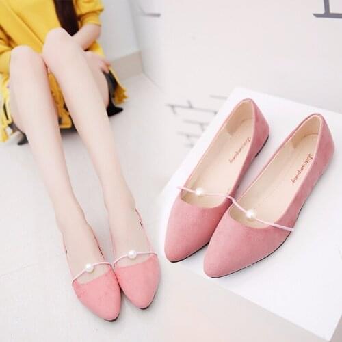 SONDR Ballet Shoes Ladies Pointed Toe Flats Soft Velvet Loafers Women Office Dress Flats Comfy Slip On Ballerinas