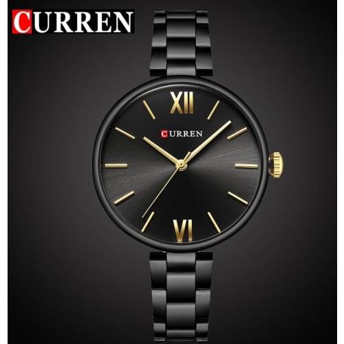 CURREN Top luxury brand Women Watch relogio feminino New Quartz Female clock Casual Fashion Stainless steel Strap Ladies Gift