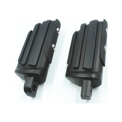 Black Mount Footrests Front Rear Foot pegs For Harley Dyna Electra Glide Sportster 883 1200 Road King Motorcycle