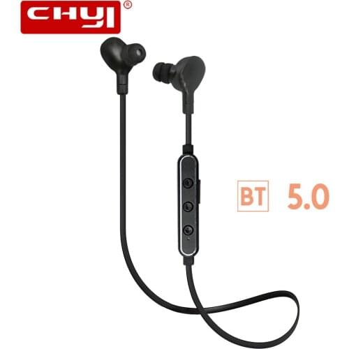 CHYI Bluetooth 5.0 Earphone 6Hrs Talking Time Wireless Headphone IPX4 Waterproof for iPhone xiaomi Headset with Mic