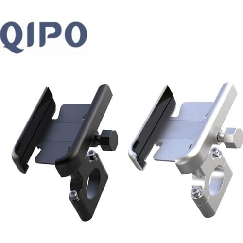QIPO Motor Bike Bicycle Motorcycle Cell Phone Holder Phone 360 Degrees CNC Rotation Support Bracket Stand for Iphone HUAWEI