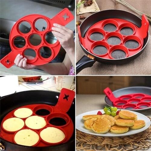Fantastic Nonstick Pancake Maker Egg Ring Maker Kitchen Perfect Pancakes Easy Flip Breakfast Omelette Tools Pancake Maker Mould