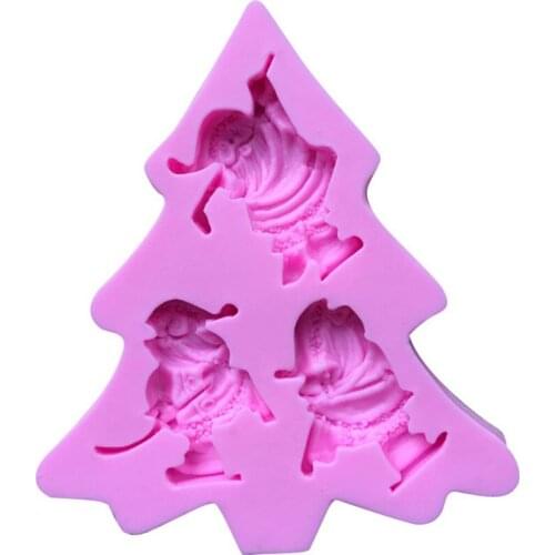Christmas Tree Shape Soap Mold Silicone Mold for Cake Decorations DIY Handmade Silicone Chocolate Molds Baking Cake Tools