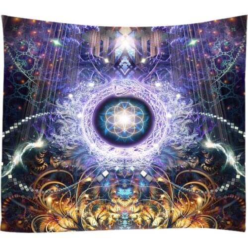 Dreamlike Mandala Tapestry Wall Hanging Sandy Beach Throw Rug Blanket Camping Tent Travel Mattress Bohemian Sleeping Pad