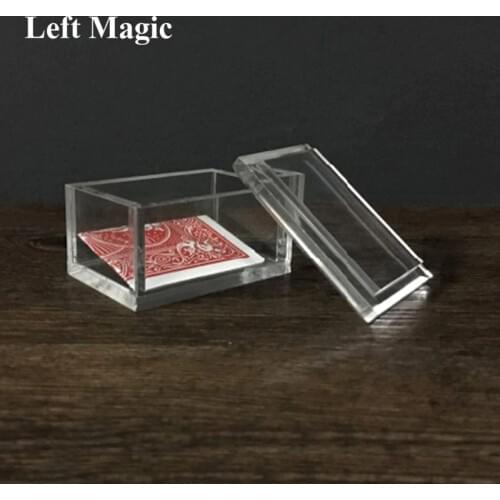 Paragon 3D (DVD and Gimmick) Magic Tricks Card To Clear Box Magia Magician Close Up Illusions Prop Mentalism Transparent Box