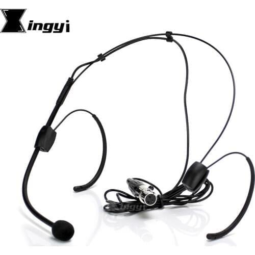 Mini XLR 3 Pin TA3F Headset Microphone Headworn Mic For SAMSON Wireless Karaoke System Bodypack Transmitter AL300 AR300 ST2 T32M