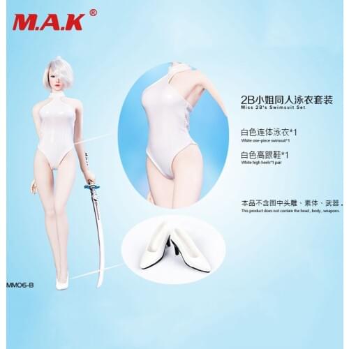 MM06-B White Color Clothes Set 1:6 Female Clothing Set Shoes for 12 Inches Phicen Medium Action Figure Body