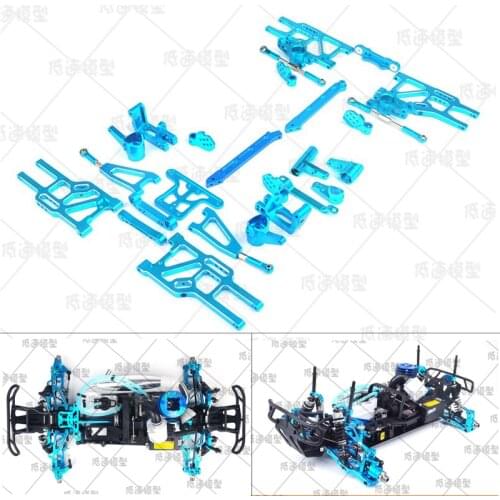 1/8 HSP Model Car Parts Front/Rear Shock Absorber/Servo Mount/Rear Upper Pushrod/Car Shell Column for 94762 RC Cars Upgrade