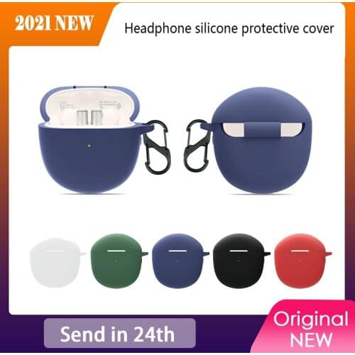 Soft Protective Cover Shell Anti-fall Earphone Case for -realme Buds Air 2 Earphone Anti-drop