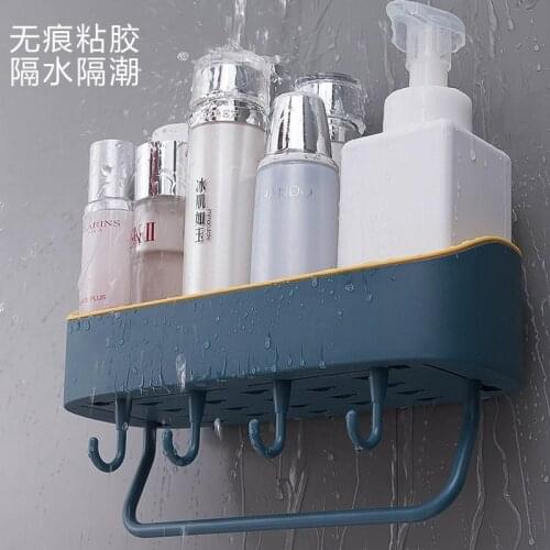 Wall Mounted Dormitory Bathroom Storage Rack Household Towel Rack Bathroom Organizer Shelf Organizer Closet Organizer Wall Shelf